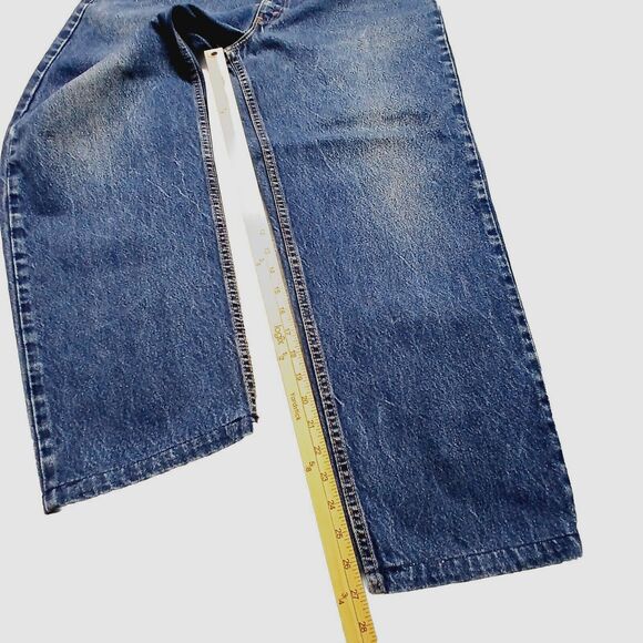 Vintage Levi's 550 Relaxed Fit Short Man W38 L27 Red Tab Jeans USA Made '01 - Picture 9 of 14